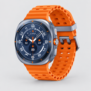 Samsung Galaxy Watch Ultra 47mm Titanium Blue LTE + Bluetooth with Orange Band - Premium Pre-owned