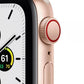 Apple Watch SE 1 (2020) 40MM GPS + Cellular Aluminium Gold - As New - Pre-owned