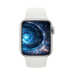 Apple Watch SE 2 44mm Aluminium GPS Silver with White Sport Band - Excellent Pre-owned