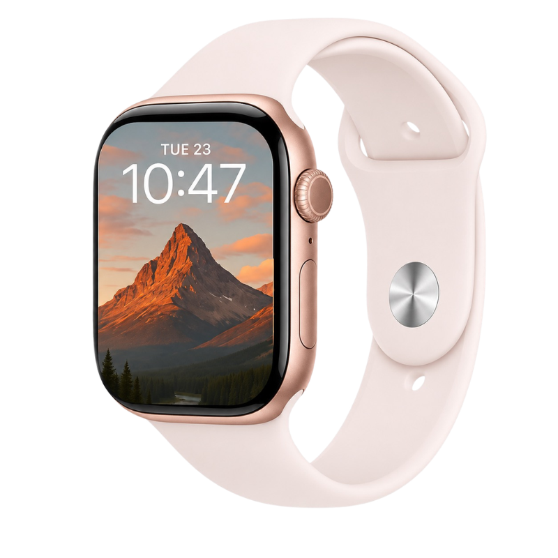Apple Watch Series 10 46mm Aluminium GPS Rose Gold with Starlight Sport Band - Excellent Pre-owned