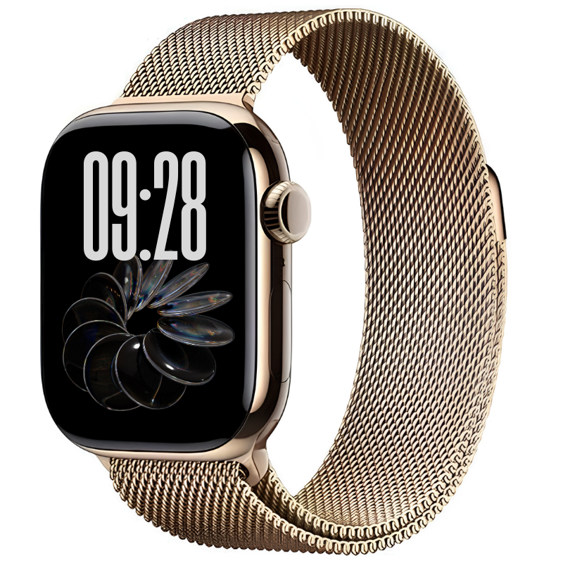 Apple Watch Series 10 46mm Titanium GPS + Cellular Gold with Milanese Loop M/L - Brand New