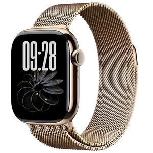 Apple Watch Series 10 46mm Titanium GPS + Cellular Gold with Milanese Loop M/L - Brand New