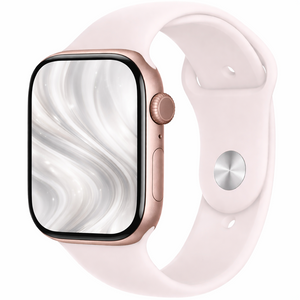 Apple Watch Series 10 GPS + Cellular 46mm Aluminium Rose Gold with Light Blush Sport Band S/M (100% Battery Health) - Premium Pre-owned