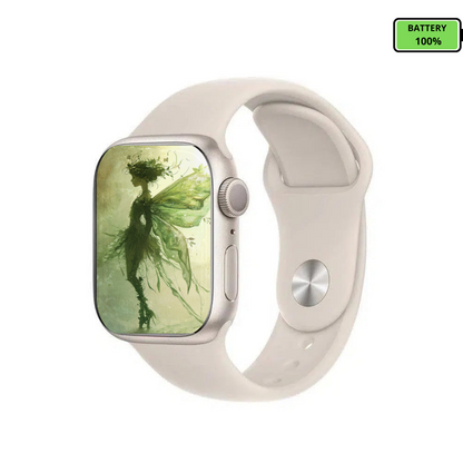 Apple Watch Series 7 45MM Aluminium GPS Starlight - Excellent - Refurbished (New Battery)