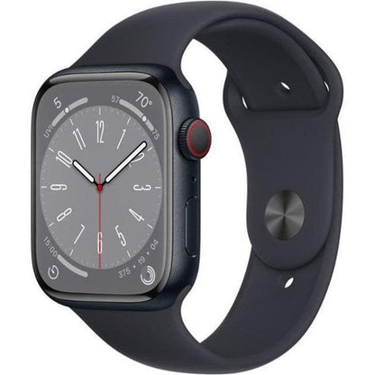 Apple Watch Series 8 41MM Aluminium GPS + Cellular Midnight Black - Excellent - Pre-owned