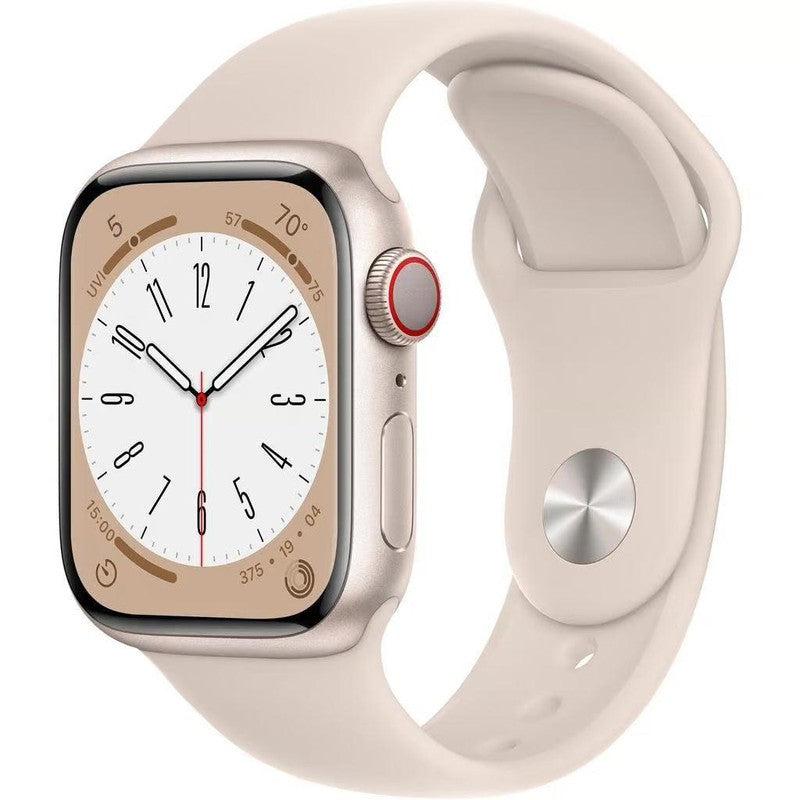 Apple Watch Series 8 41MM Aluminium GPS + Cellular Starlight - Excellent - Pre-owned