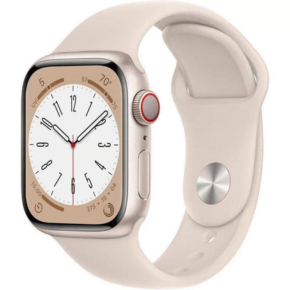 Apple Watch Series 8 41MM Aluminium GPS + Cellular Starlight - Excellent - Pre-owned