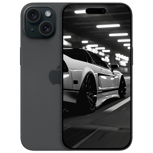 Apple iPhone 15 128GB (Single SIM + eSIM) Black - Good Refurbished (New Battery)