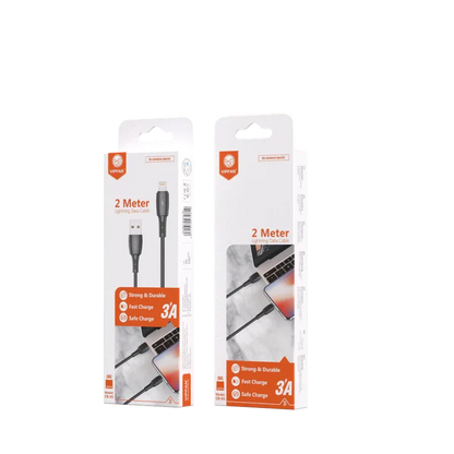 Vipfan 3A Fast & Safe Charge Lightning Cable 2M (X5) - Black