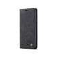 Caseme Magnetic Flip PU Leather Wallet Case for iPhone 11 Pro Max - Carbon Black