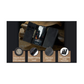 Caseme Magnetic Flip PU Leather Wallet Case for iPhone 6P / 7P / 8P - Black