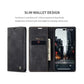 Caseme Magnetic Flip PU Leather Wallet Case for iPhone 6P / 7P / 8P - Black