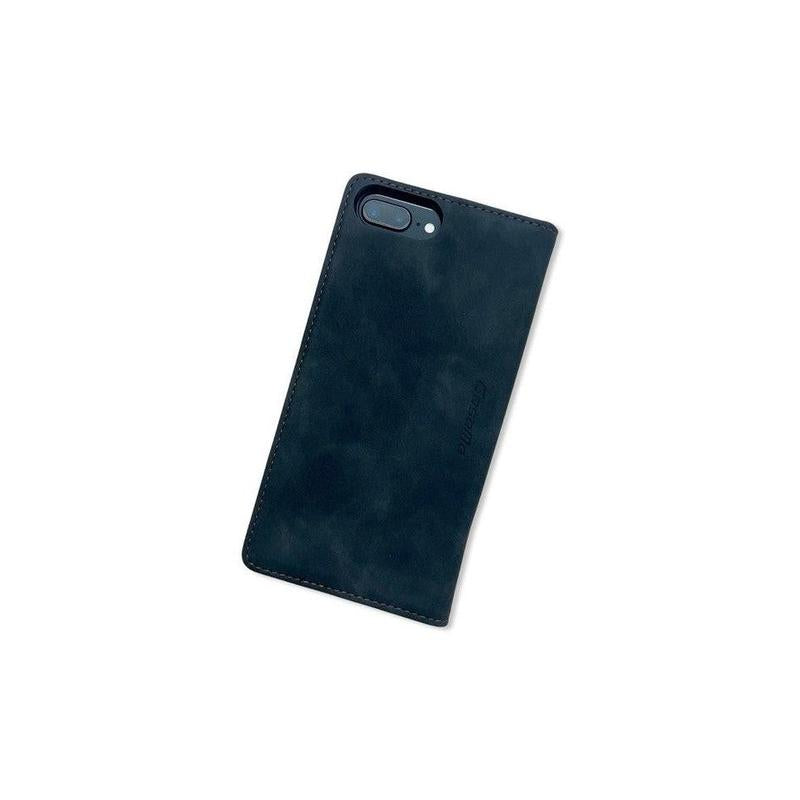 Caseme Magnetic Flip PU Leather Wallet Case for iPhone 6P / 7P / 8P - Black