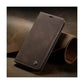 Caseme Magnetic Flip PU Leather Wallet Case for iPhone 6P / 7P / 8P - Brown