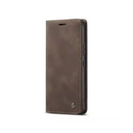 Caseme Magnetic Flip PU Leather Wallet Case for iPhone 6P / 7P / 8P - Brown