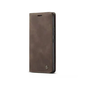 Caseme Magnetic Flip PU Leather Wallet Case for iPhone 6P / 7P / 8P - Brown