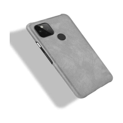 Hard Leather Case for Google Pixel 5 - Grey