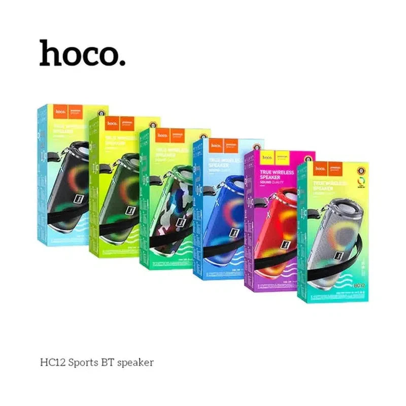 Hoco HC12 10W Premium Bluetooth Speaker w/ Light & Strap Black- Brand New