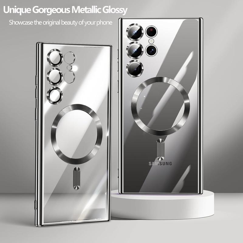 KingLink Luxury MagSafe Case Silver – For Samsung S25 Ultra