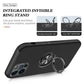 Kinglink Mag Ring Case with Kickstand MagSafe for iPhone 16 - Black