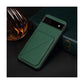 Leather Back Case with Card Slot Holder for Google Pixel 6 Pro - Green