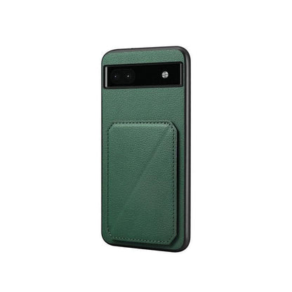 Leather Back Case with Card Slot Holder for Google Pixel 6 Pro - Green