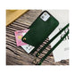 Leather Back Phone Case with Strap for iPhone 14 Pro - Beige