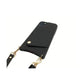 Leather Back Phone Case with Strap for iPhone 14 Pro Max - Black