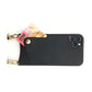 Leather Back Phone Case with Strap for iPhone 15 - Beige