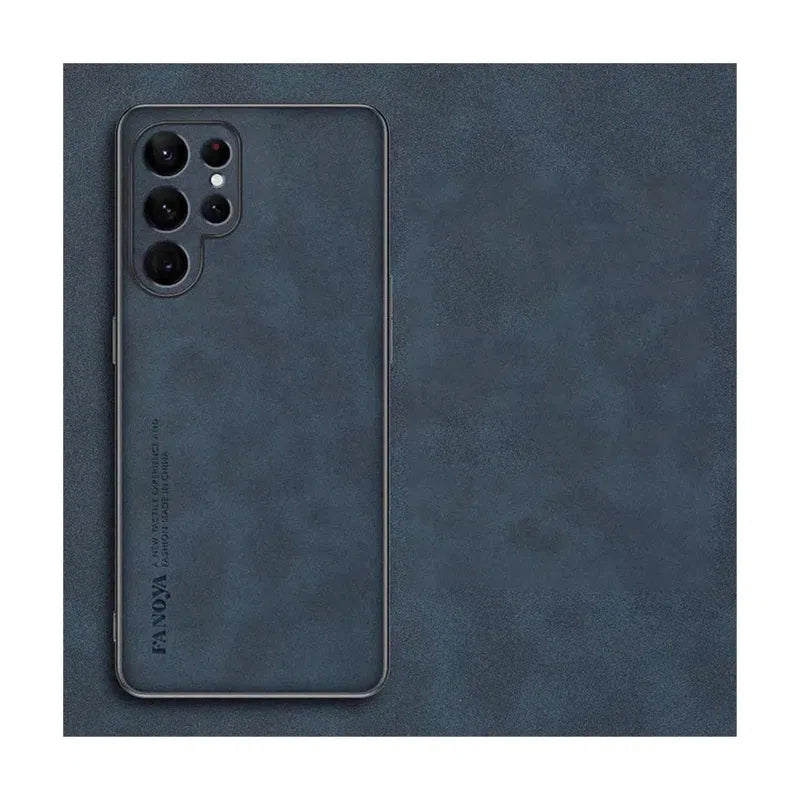 Leather Soft Phone Case For Samsung Galaxy Note 20 - Navy Blue