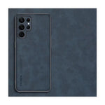 Leather Soft Phone Case For Samsung Galaxy S20 FE- Navy Blue