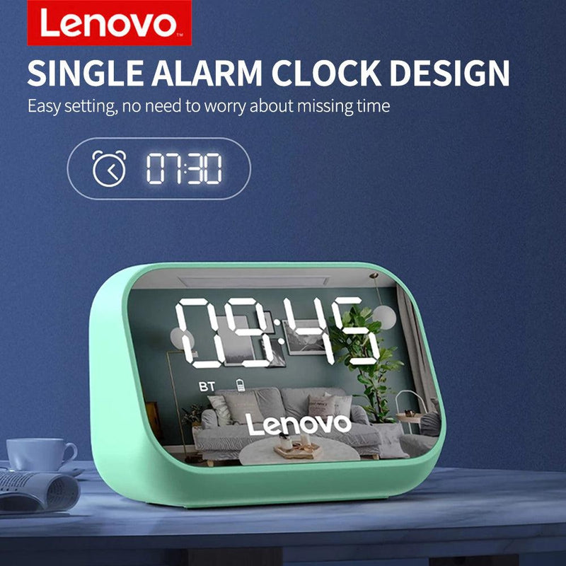 Lenovo ThinkPlus TS13 Multi-functional Wireless Bluetooth Speaker with Alarm Clock - Green