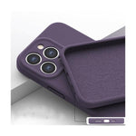 Liquid Silicone Shockproof Mobile Phone Case for iPhone 14 - Purple