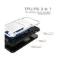 Luxurious Hard Rugged Case w/- Card Slots for iPhone 15 Pro - White