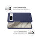 Luxury Textured Back Case for Google Pixel 6A - Blue
