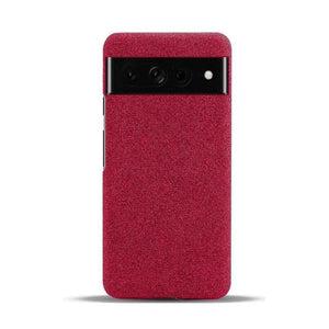 Luxury Textured Back Case for Google Pixel 6A - Red