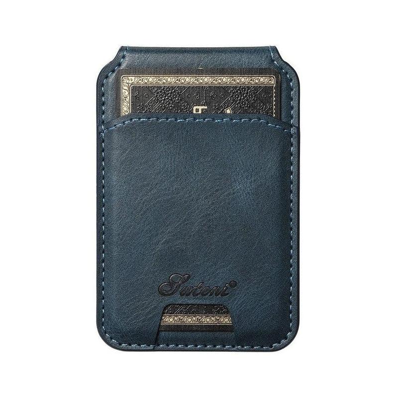 Magnetic Card Slots PU Leather Case for Samsung Galaxy Note 20 - Blue