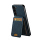 Magnetic Card Slots PU Leather Case for Samsung Galaxy S23 - Blue