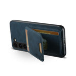 Magnetic Card Slots PU Leather Case for Samsung Galaxy S23 - Blue