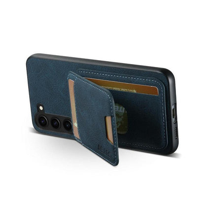 Magnetic Card Slots PU Leather Case for Samsung Galaxy S23 - Blue