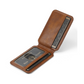 Magnetic Card Slots PU Leather Case for Samsung Galaxy S24 Ultra - Brown