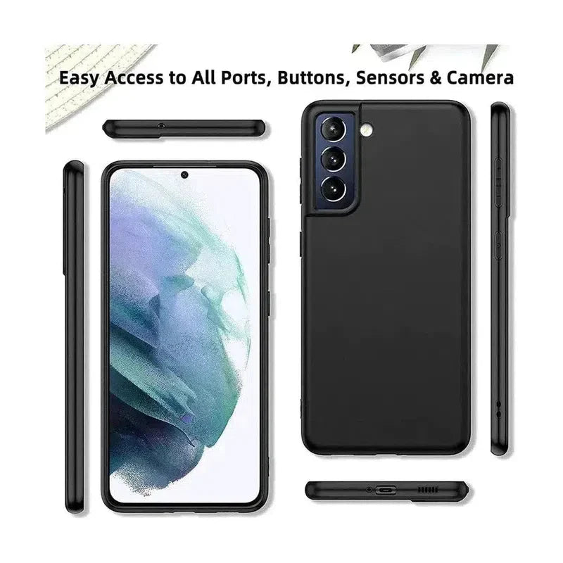 Matte Silicone Soft TPU case For Samsung Galaxy A53 - Black
