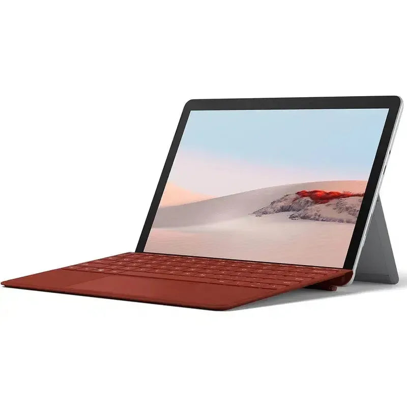 Microsoft Surface Go 4 10.5" N200 8GB 128GB Silver with Red Keyboard - Good Pre-owned (Battery 100%)