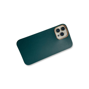 Shockproof Camera Lens Plated Case for iPhone 12 Pro Max-Bottle Green