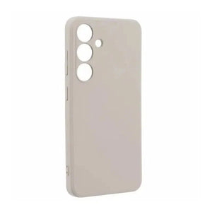 Silicone Cushion Case for Samsung Galaxy S24 Plus - Cream