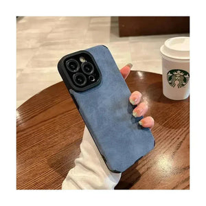 Soft TPU Suede Phone Case Blue - For iPhone 11 Pro Max