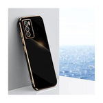 Straight Edge Soft Shell Mobile Phone Case for Samsung Galaxy Note 20 Ultra - Black
