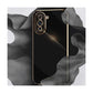 Straight Edge Soft Shell Mobile Phone Case for Samsung Galaxy S10 - Black