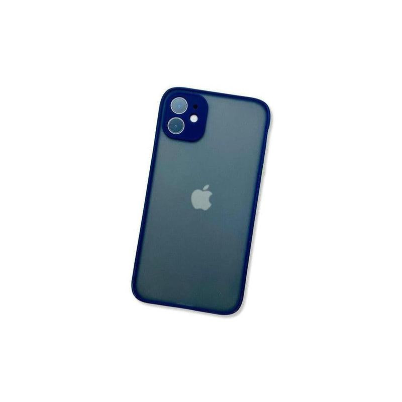 Translucent Frosted Case for iPhone 14 - Blue