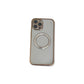Transparent Wireless Charging Magnetic Case for iPhone 13 Pro - Metallic Gold